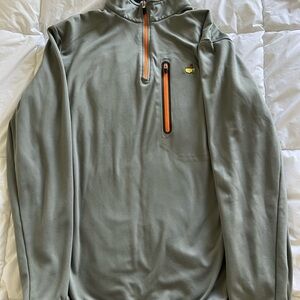 Masters Gray and Orange Quarter-Zip Pullover